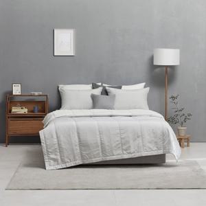 [알레르망]로반 인견차렵이불베개세트S(그레이)