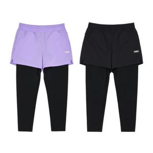 [내셔널지오그래픽 키즈] K242GWL610 여아 반바지 롱레깅스 2종택 1