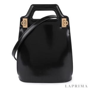 라프리마 페라가모 간치니 완다 토트백 21-3494 NERO 762502
