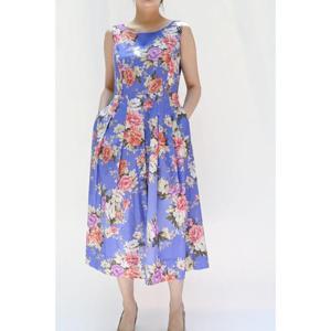 [비꼴리끄]코튼 플로럴 민소매 원피스 B242WO3300