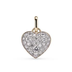 [도로시] 14k 글로우 하트 랩 다이아몬드 참, 펜던트_중