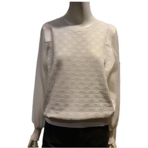 [숲]소매 시스루 라운드 니트(SA3LK30)