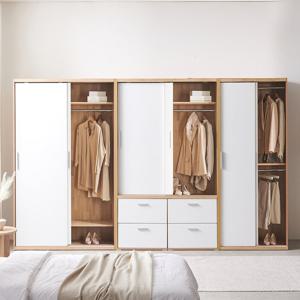 [착불배송]파로마 이즈 아밀리 3200 서랍 슬라이딩 옷장 세트 IFO161