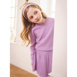 [로엠걸즈(아동)]케이블조직스웨터상하세트RGSM2416P