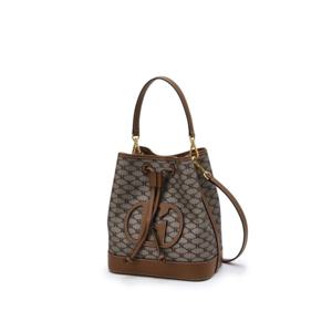 [헤지스핸드백]H패턴 카키 버킷백 M HIBA4F113K2