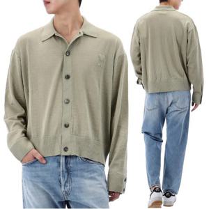 아미 하트 로고 자수 가디건 UKC042 KN0039 366