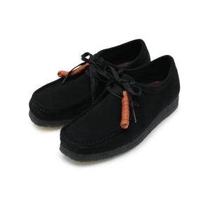 클락스 왈라비 블랙 스웨이드 26155519