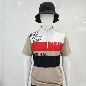 [디즈니골프]남성  반집업 반팔티(DO2MTS032-BG)