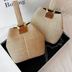 여성가방 G125737 밀짚숄더백 버킷백 미니백 라탄백 토드백