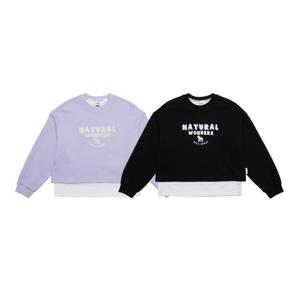 [내셔널지오그래픽 키즈] K243GSW920 레이어드 맨투맨 2종택 1