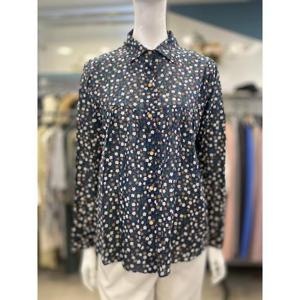 안지크 세이브존07 셔링 프린트 블라우스 IA3BL5260