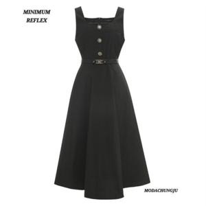 [미니멈]MD 스퀘어넥 민소매 플레어 원피스 MD MMYCGWO7050 M_CJ