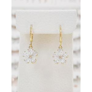 볼라레 세이브존01 블루밍 꽃 드롭 원터치 귀걸이 gpe1191