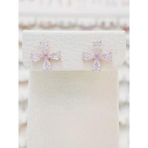 볼라레 세이브존01 바람개비 큐빅 은침 귀걸이 spe1163_1