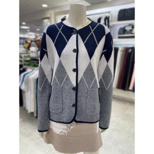 엘르골프 세이브존05 여성아가일버튼업가디건 SZ(6J-63702)