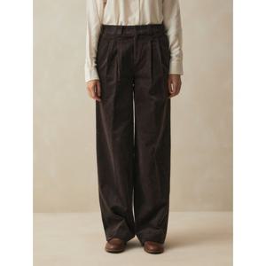 [브룩스브라더스] [여성] 코듀로이 와이드 팬츠 (브라운) (BBPCWM71944EF)