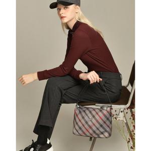 닥스 골프 여성 24FW ONLINE EXCLUSIVE 그레이 하우스 체크 경량 숄더백 DNGF4F951G2