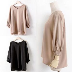 위쉬몰 NB 브이가오리블라우스(3053H410) 빅사이즈