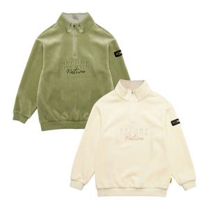 내셔널지오그래픽키즈 K244USW990 코듀로이 반집업 맨투맨 2종택 1