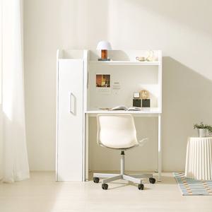 포스트모던 로벨 슬라이딩 책장형 LED조명 독서실 책상