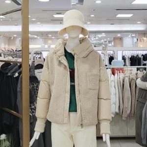 스테파니 DP01 울혼방 오리털 숏 패딩 코트 A24JK4413