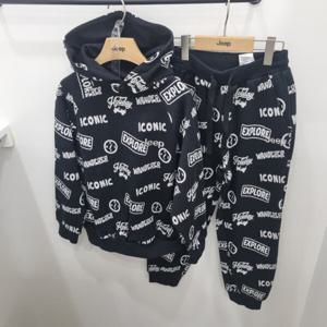 [지프키즈]자카드 전판 후드티세트 KP3THU066966_JK