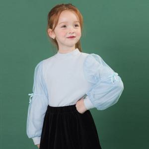 [아이러브제이] 피렌 셔링 소매리본 티 JWWTO05