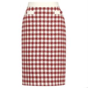 [미니멈]체크배색 H라인 스커트(MXCGWS7090DOA)_IC