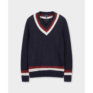 [브룩스브라더스] 테니스 V넥 스웨터 (네이비) (BBWNMF4522QEF)