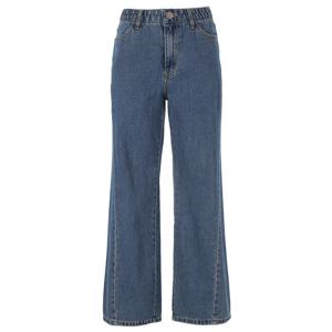 [에이비에프지]반 밴딩 사선 절개 포인트 데님 와이드 팬츠 APY4QE35J