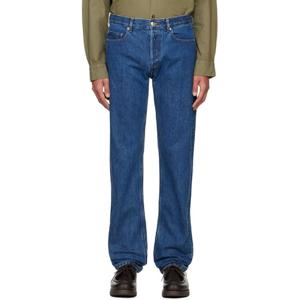25 FW 아페쎄 남성 블루 뉴 스탠다드 데님 진 242252M186010