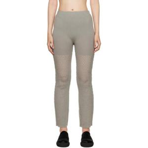 25 FW Issey Miyake 여성 그레이 씨드 메시 AP 조거 팬츠 222809F086002