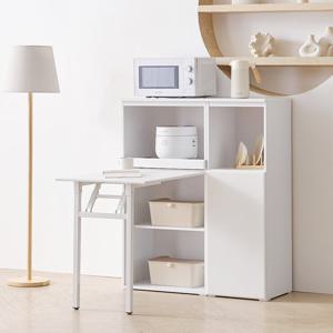 보루네오 마르체 리올 접이식 식탁 렌지대+수납장 세트 BAF108C (착불)