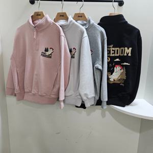 [지프키즈]24신상공용키즈  FREEDOM 반넥아노락형맨투맨KP3TSU81