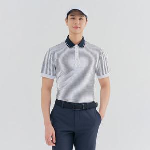 [레노마골프] 남성 선염 스트라이프 요꼬 카라 반팔 티셔츠 RMTYN2113-915