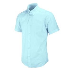 반팔슬림)민트 솔리드 셔츠_MS216