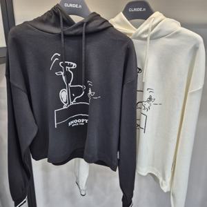 [클라이드앤]클라이드 여성 스누피 후드 티셔츠 FODTS971F_SC