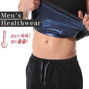 남자땀복 땀이줄줄 복근 나시 발열 핫 땀복 남자운동복 민소매