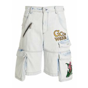 [GCDS] 라프리마 남성 팬츠 반바지 울트라 카고 버뮤다 SS23M36025501 라이트 Blue /8