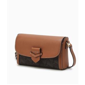 [JILLSTUART ACC][로젤라칠링] 브라운 패턴배색 가죽 미니크로스백 JAWA5E383W2