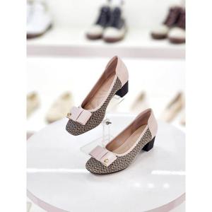 세레스 세이브존07 리본 헤링본 펌프스 4.5cm NR M869