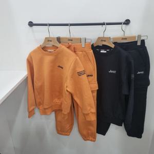 [지프키즈]겨울선기획)기모 레터링 자수맨투맨세트 KP4TSU849946