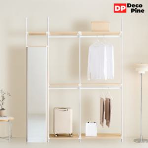 데코파인 피노 드레스룸 1800 P세트 옷장 2개 거울장 시스템장