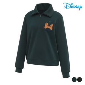 [디즈니골프]여성 긴팔 트레이닝 융 기모 하프넥 집업 DO4LTW030