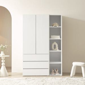 포스트모던 니트 1200 옷장 (서랍옷장+오픈 틈새옷장)