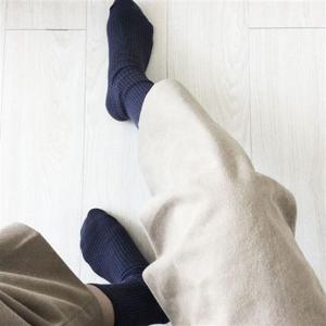 무압박 골지 양말 그레이