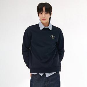 공용 캐릭터 그래픽 맨투맨 티셔츠-EARU5131B04