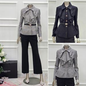 [미니멈]MD 카라 프릴 페플럼 블라우스 형 자켓 MD MYDGWJ0970 M