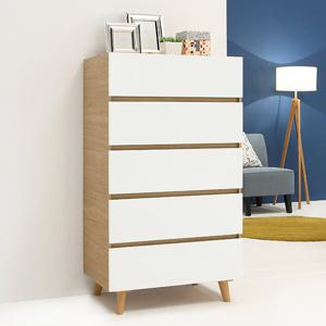 리빙인도무스 퓨어 5단 서랍장 UV