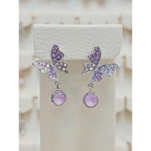 볼라레 세이브존03 볼라레 퍼플오로라스톤 나비 드롭귀걸이 AGSSS1690A